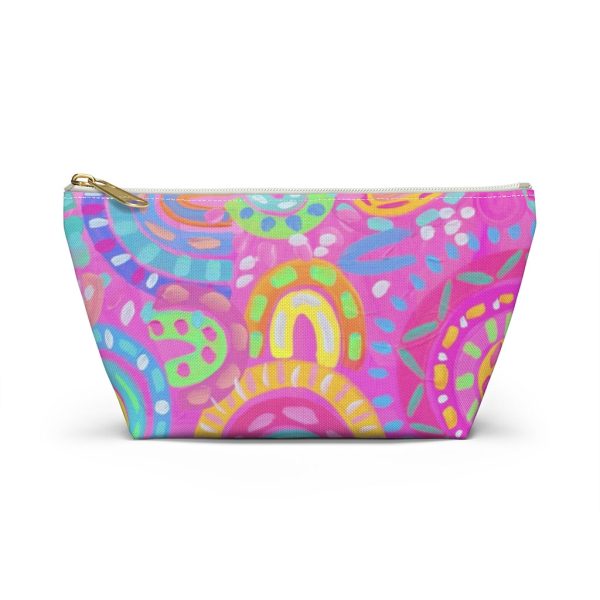 Pink Rainbow Accessory Pouch w T-bottom For Cheap