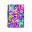 Purple Abstract Spiral Notebook - Ruled Line Fashion