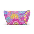 Pink Rainbow Accessory Pouch w T-bottom For Cheap