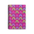 Pink Neon Rainbow Spiral Notebook - Ruled Line Discount