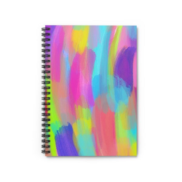 Paint Strokes Spiral Notebook - Ruled Line Online Sale