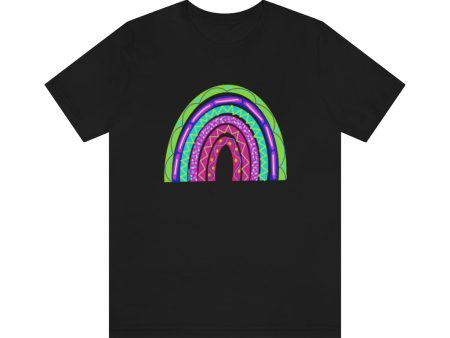 Neon Rainbow: Unisex Jersey Short Sleeve Tee Sale