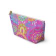 Pink Rainbow Accessory Pouch w T-bottom For Cheap