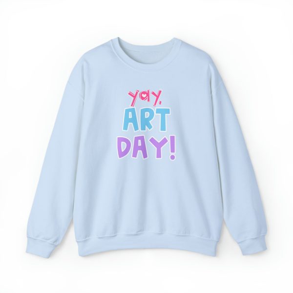 YAY, Art Day! Unisex Heavy Blend™ Crewneck Sweatshirt on Sale