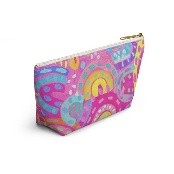 Pink Rainbow Accessory Pouch w T-bottom For Cheap