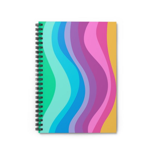 Wiggle Lines Spiral Notebook - Ruled Line Online Sale