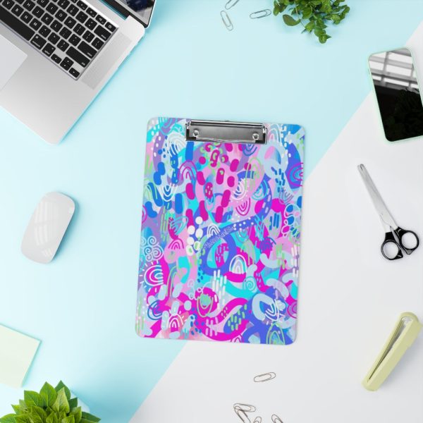 Abstract Purple Clipboard Discount