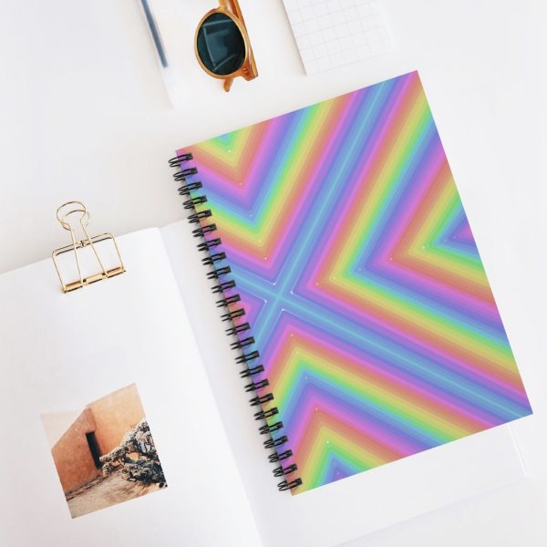 Groovy Lines Spiral Notebook - Ruled Line Discount