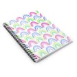 White Rainbow Spiral Notebook - Ruled Line Online Hot Sale