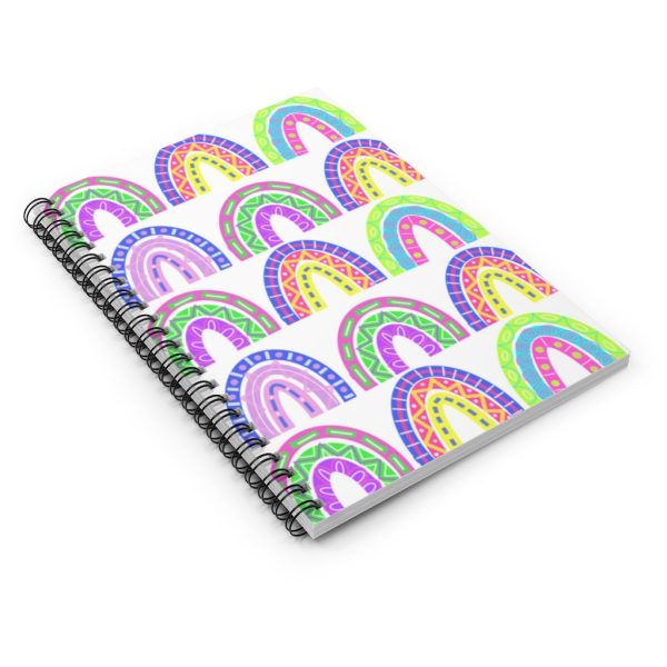 White Rainbows Spiral Notebook - Ruled Line Sale