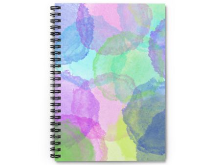 Watercolor Bursts Spiral Notebook - Ruled Line Fashion