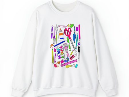 Art Supplies Unisex Heavy Blend™ Crewneck Sweatshirt Online Hot Sale