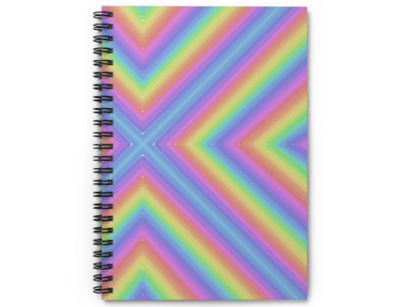 Groovy Lines Spiral Notebook - Ruled Line Discount