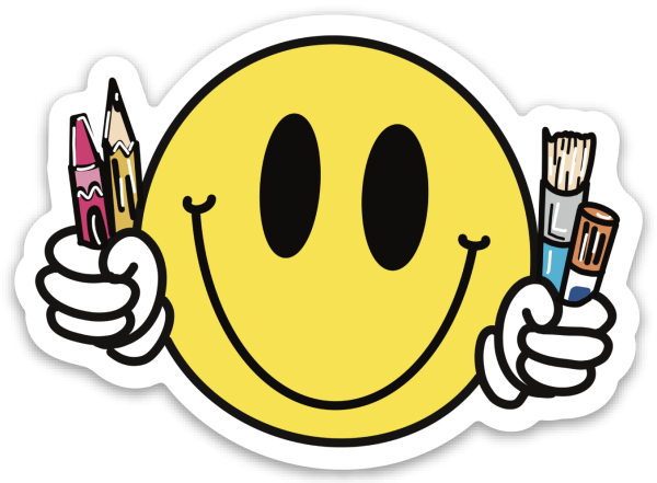 Smiley Face Art Supplies Hot on Sale