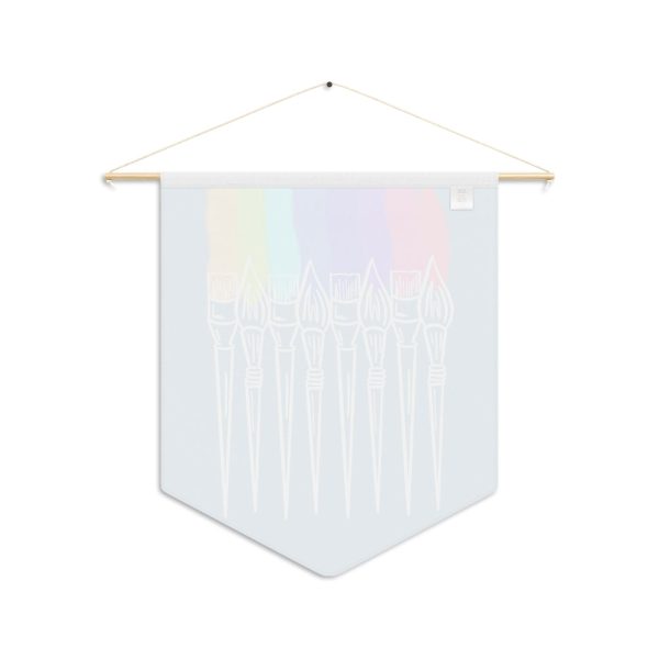 Rainbow Paint Brushes Pennant Online Hot Sale