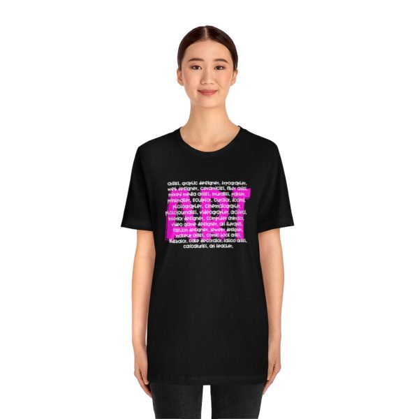 Art Career Pink Unisex Jersey Short Sleeve Tee Online Hot Sale