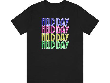 Field Day x4! Unisex Jersey Short Sleeve Tee Hot on Sale