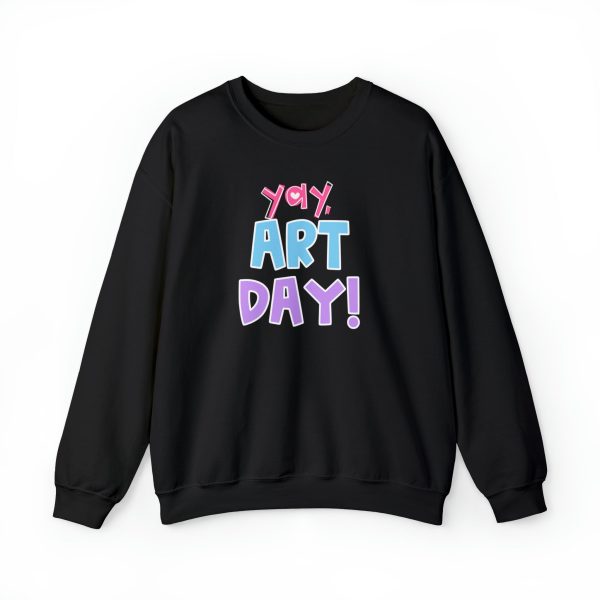 YAY, Art Day! Unisex Heavy Blend™ Crewneck Sweatshirt on Sale