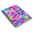 Purple Abstract Spiral Notebook - Ruled Line Fashion