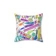 Art Supply Spun Polyester Square Pillow Supply