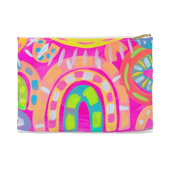 Pink Rainbows Accessory Pouch Online Hot Sale