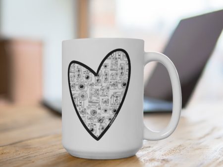 Photography Heart Mug 15oz For Cheap