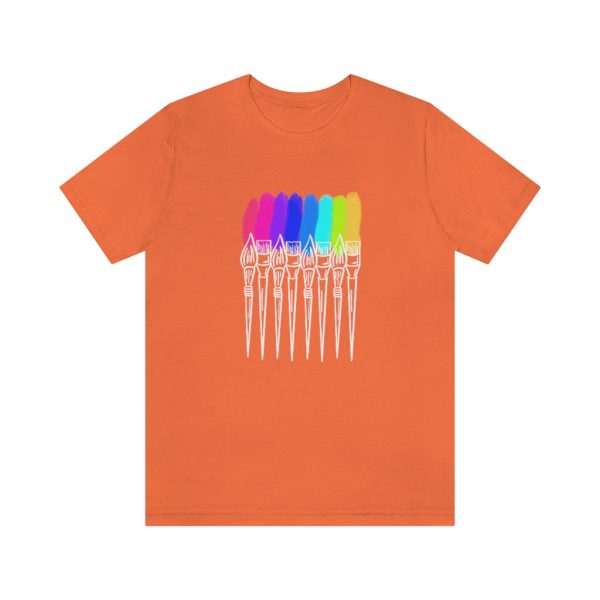 White Rainbow Brushes: Unisex Jersey Short Sleeve Tee Online Hot Sale