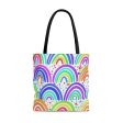 White Rainbows AOP Tote Bag Supply