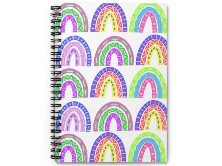 White Rainbows Spiral Notebook - Ruled Line Sale