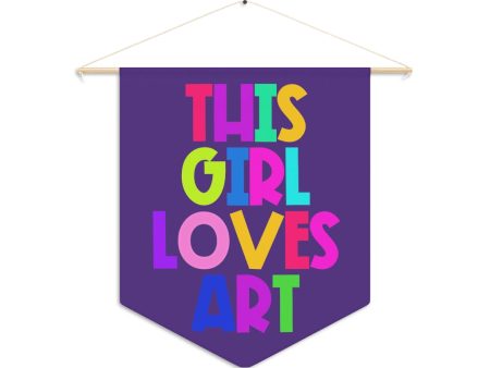 This Girl Loves Art  Pennant Discount