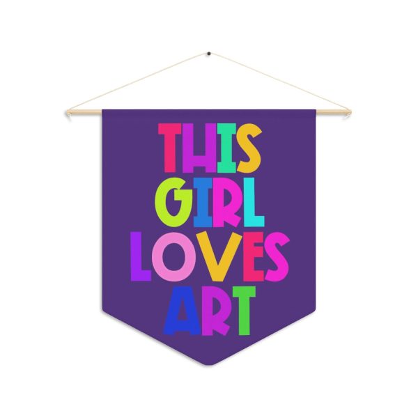 This Girl Loves Art  Pennant Discount