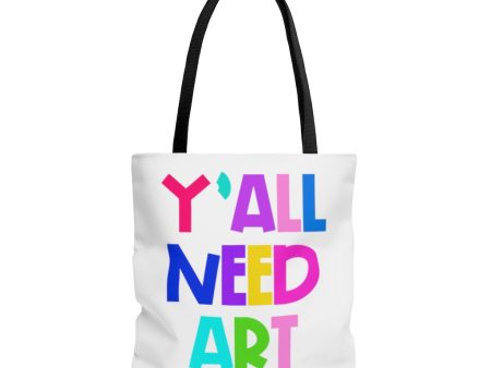 Y all Need Art AOP Tote Bag For Cheap