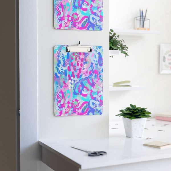 Abstract Purple Clipboard Discount