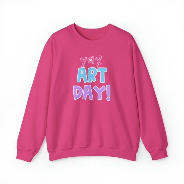 YAY, Art Day! Unisex Heavy Blend™ Crewneck Sweatshirt on Sale