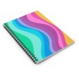 Wiggle Lines Spiral Notebook - Ruled Line Online Sale