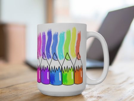 Colored Pencils Mug 15oz For Discount