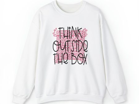 Think outside the Box! Unisex Heavy Blend™ Crewneck Sweatshirt Online Hot Sale