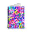 Purple Abstract Spiral Notebook - Ruled Line Fashion