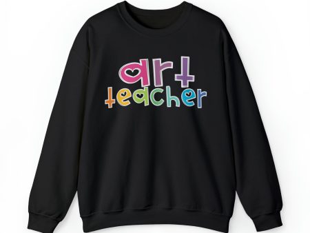 Heart Art Teacher Unisex Heavy Blend™ Crewneck Sweatshirt Online Sale