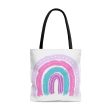 Watercolor Rainbow AOP Tote Bag Sale