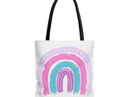 Watercolor Rainbow AOP Tote Bag Sale