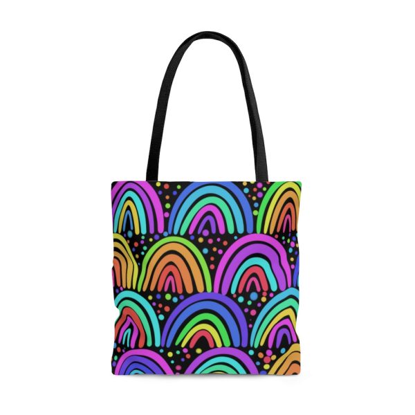 Black Rainbow AOP Tote Bag Online now