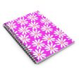 Pink Daisies Spiral Notebook - Ruled Line Online Sale