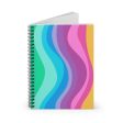 Wiggle Lines Spiral Notebook - Ruled Line Online Sale