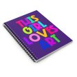 This Girl Loves Art Purple Spiral Notebook - Ruled Line Online