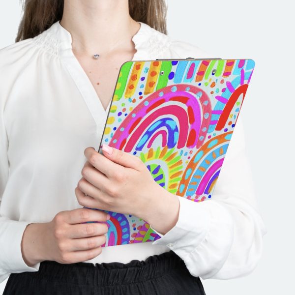 Pink Rainbow Clipboard Supply