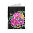 Pink Floral Spiral Notebook - Ruled Line Discount