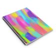 Paint Strokes Spiral Notebook - Ruled Line Online Sale