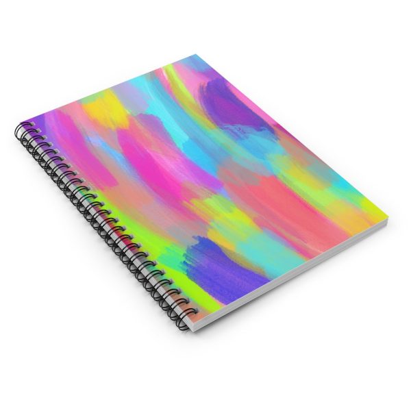 Paint Strokes Spiral Notebook - Ruled Line Online Sale