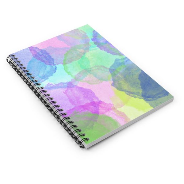 Watercolor Bursts Spiral Notebook - Ruled Line Fashion